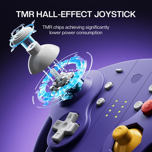 NYXI Wizard 2 Joypad Switch 2 Controller PC NGC, Hall Effect, NFC Function, 6-Gyro, Dual Vibration Purple Local Shipping
