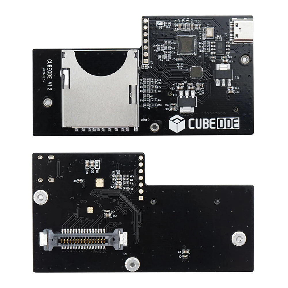 CUBEODE V1.2 Optical Drive Emulator Board No SD2SP2/SDGecko Replace DVD Drive with Bracket Kits for NGC GameCute Game Console