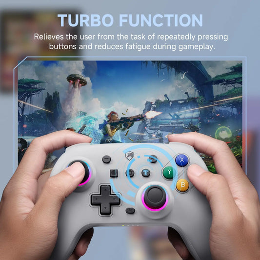 ECHTPower Wireless Controller Gamepad for Switch 2/PC Dark gray