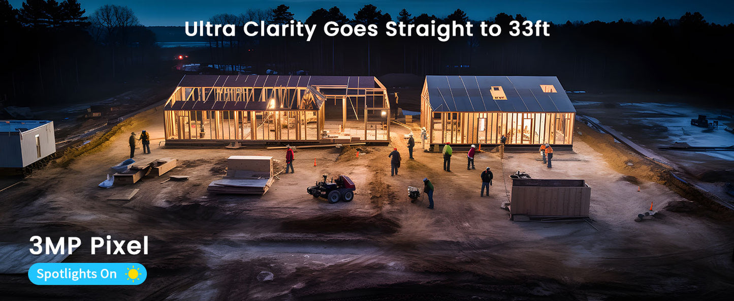 ieGeek 4G/3G LTE Outdoor Solar Wireless Surveillance Camera, 2K IP Camera SIM Card with 10000mAh Battery, Color Night Vision