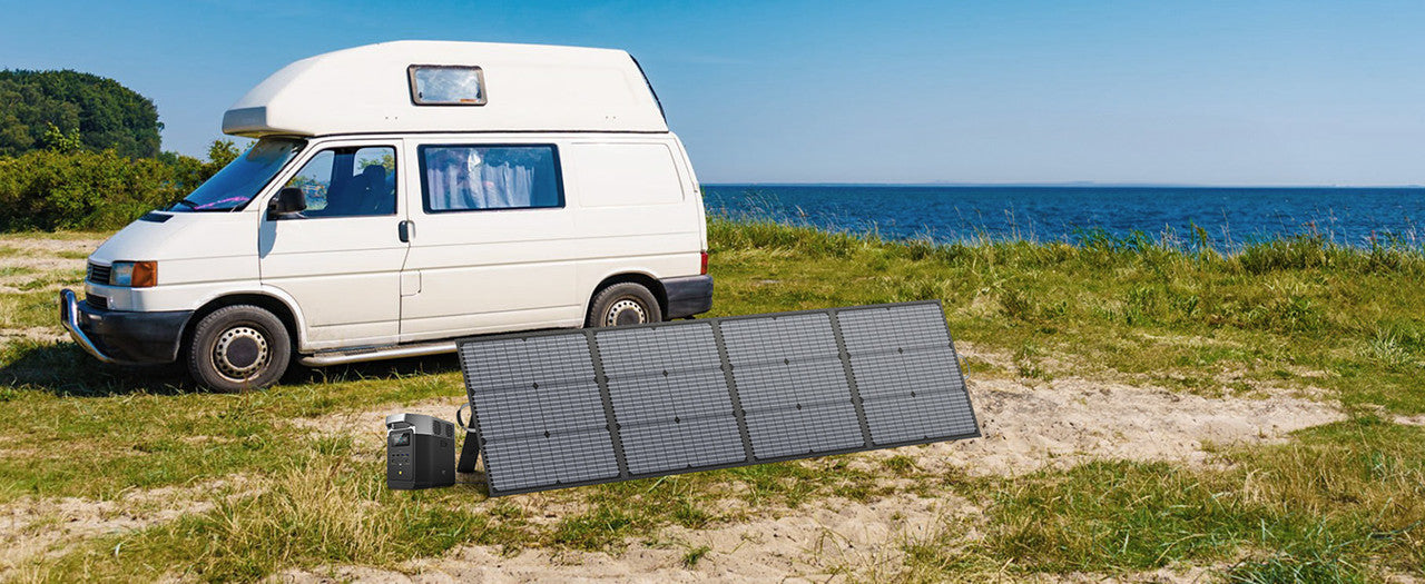 MHPOWOS 220W Foldable Solar Panel 20V Solar Charger for Ecoflow Bluetti ANKER Power station, IP67 Waterproof for Camping RV