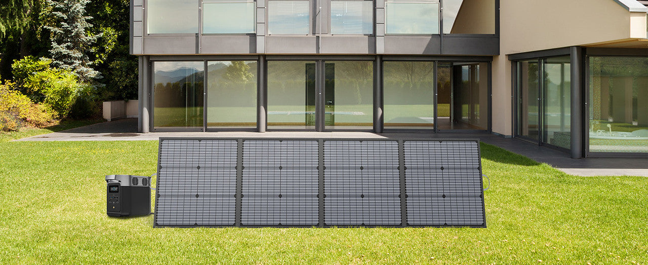 MHPOWOS 220W Foldable Solar Panel 20V Solar Charger for Ecoflow Bluetti ANKER Power station, IP67 Waterproof for Camping RV