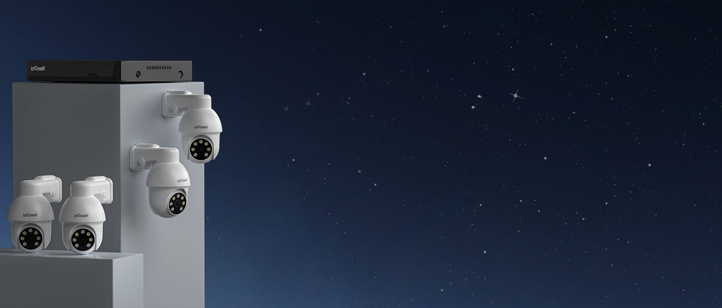 ieGeek 4G/3G LTE Outdoor Solar Wireless Surveillance Camera, 2K IP Camera SIM Card with 10000mAh Battery, Color Night Vision