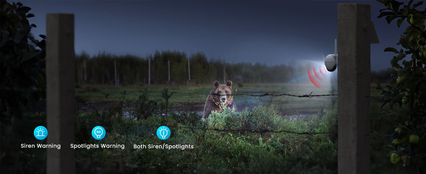 ieGeek 4G/3G LTE Outdoor Solar Wireless Surveillance Camera, 2K IP Camera SIM Card with 10000mAh Battery, Color Night Vision