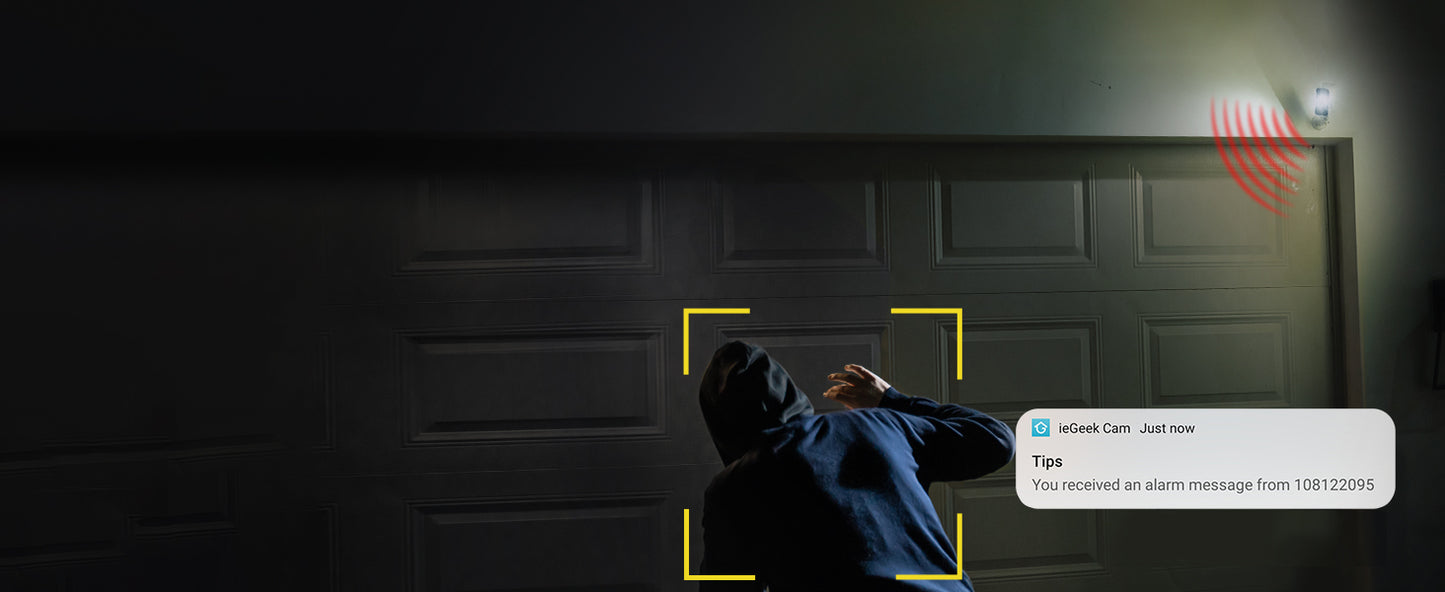 ieGeek 2K Wireless Security Camera Outdoor Colorful Night Vision, Rechargeable Battery CCTV Camera Systems, WiFi Home