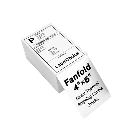 500/2000 Sheets KAYSION 4x6in Commercial Grade Thermal Shipping Label-Waterproof Folding Address Label For E-commerce & Shipping