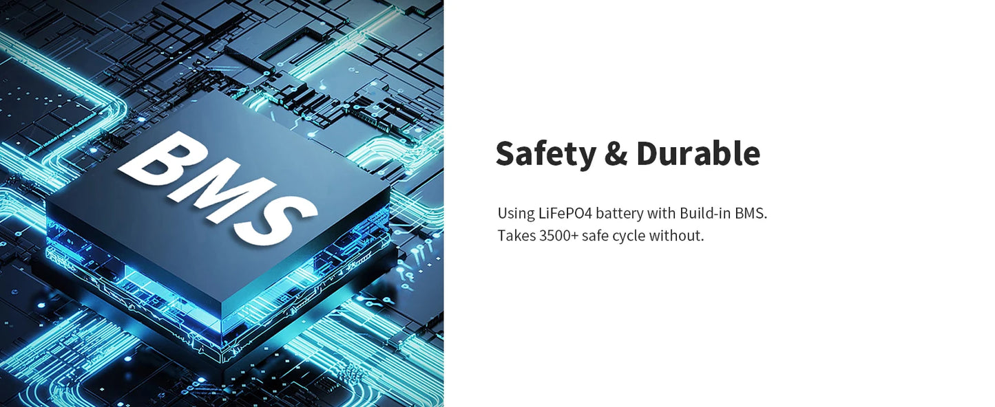 pecron E600LFP Portable Power Station 614Wh Solar Generator with 3X1200W AC Outlets LiFePO4 Battery Backup for Outdoor Camping