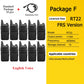 10 Pcs Wholesale Mini Walkie Talkie Retevis Rechargeable Walkie-talkies Two-way Radio RT622 PMR446 Radio Hotel Restaurant Retail