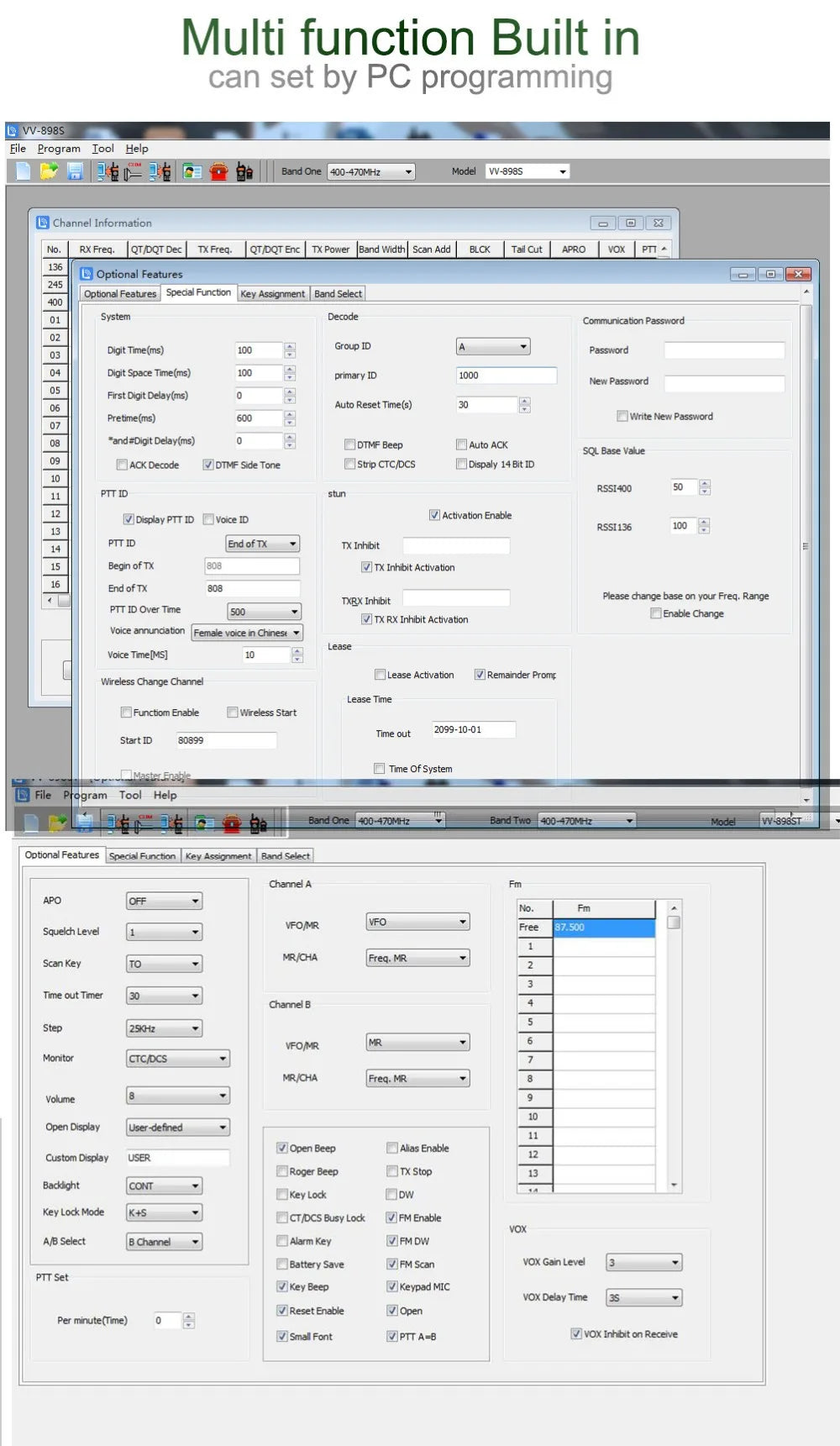 LEIXEN VV-898S 25W Dual band 144/430MHz Mobile Transceive Amateur VV898S Ham Radio Two Way Radio