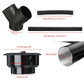 75mm Diesel Heater Pipe Duct + Warm Air Outlet For Webasto For Eberspacher For Propex Diesel Heater Vent Hose Clips Set
