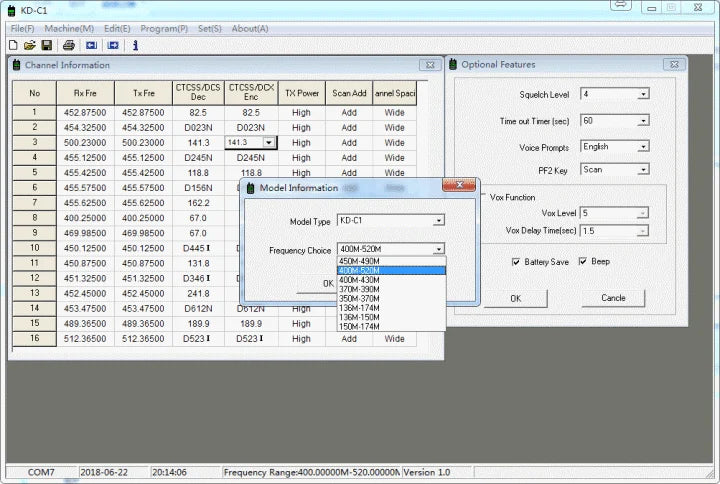 4PCS WLN KD-C1 Mini Portable Radio UHF 400-520MHz 5W walkie talkie 16 Channel UHF Transceiver