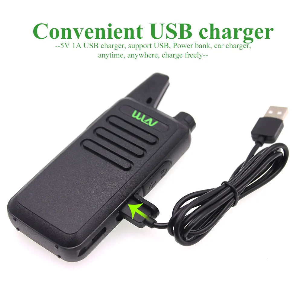 4PCS WLN KD-C1 Mini Portable Radio UHF 400-520MHz 5W walkie talkie 16 Channel UHF Transceiver