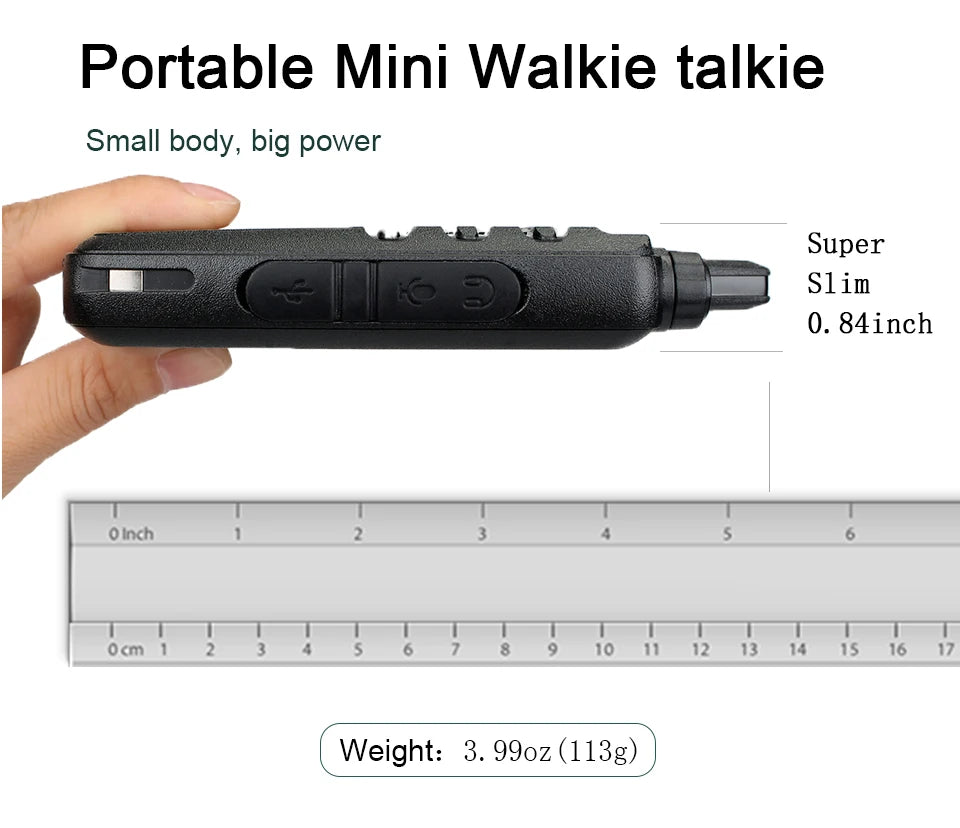 10 Pcs Wholesale Mini Walkie Talkie Retevis Rechargeable Walkie-talkies Two-way Radio RT622 PMR446 Radio Hotel Restaurant Retail