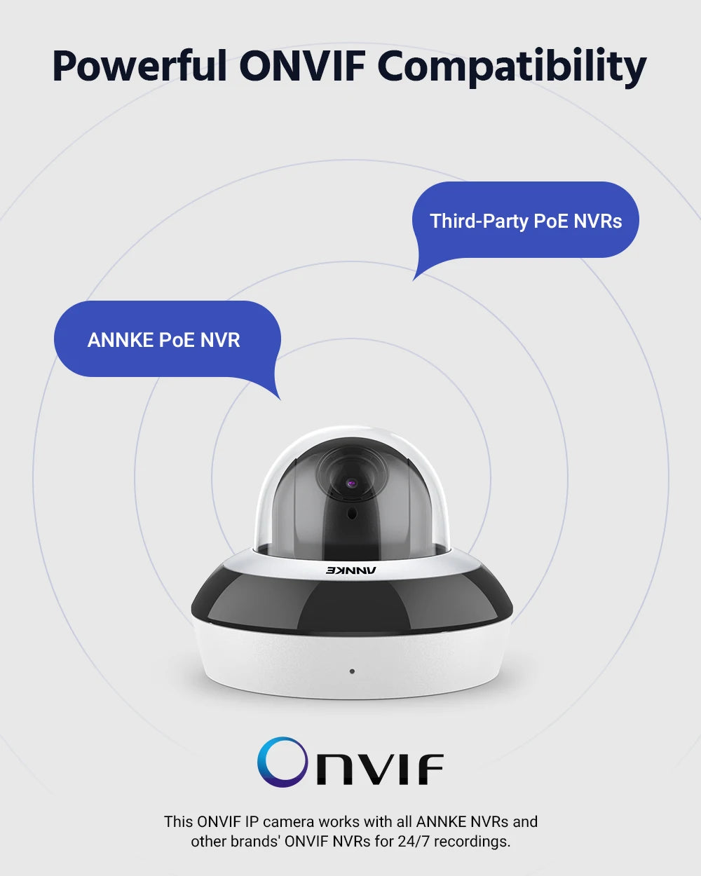 ANNKE 4MP Super HD PoE Network PTZ IP Security Camera with 2.8-12mm 4X Motorized Optical Zoom H.265+ Indoor Outdoor IP Camera