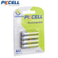 8Pcs/2card PKCELL Ni-MH AAA Batteries 1000mAh 1.2V AAA Rechargeable Battery for Camera/Flashlight/Toy