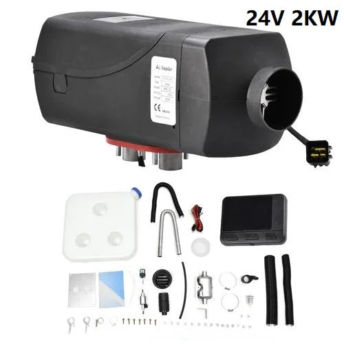 Low Noise Car Heater 2KW 12V/Air Heater With LCD Remote Control Integrated Parking Heater RV Truck Boat