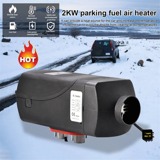 Low Noise Car Heater 2KW 12V/Air Heater With LCD Remote Control Integrated Parking Heater RV Truck Boat