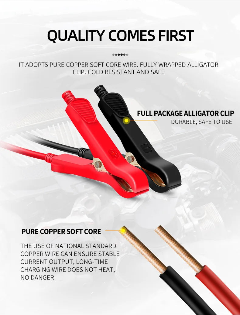 12V 7A Full Automatic Battery Charge Machine LCD Display 7 Stage Smart Car Battery Charger for Car Motorcycle with Pulse Repair