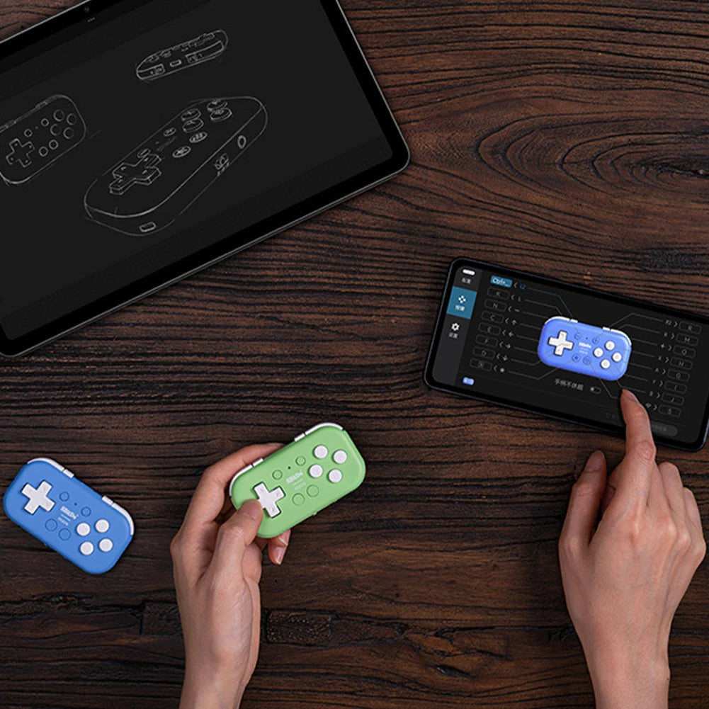 8Bitdo Micro Gamepad Designed for 2D Games Wireless Gamepad Bluetooth-compatible Handheld Console for Switch/Raspberry Pi