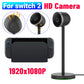 For Switch 2 1080P HD Computer Camera For NS2 Switch2 Video Chat Adjustment Wide Angle Camera with Heat Dissipation Vents Light