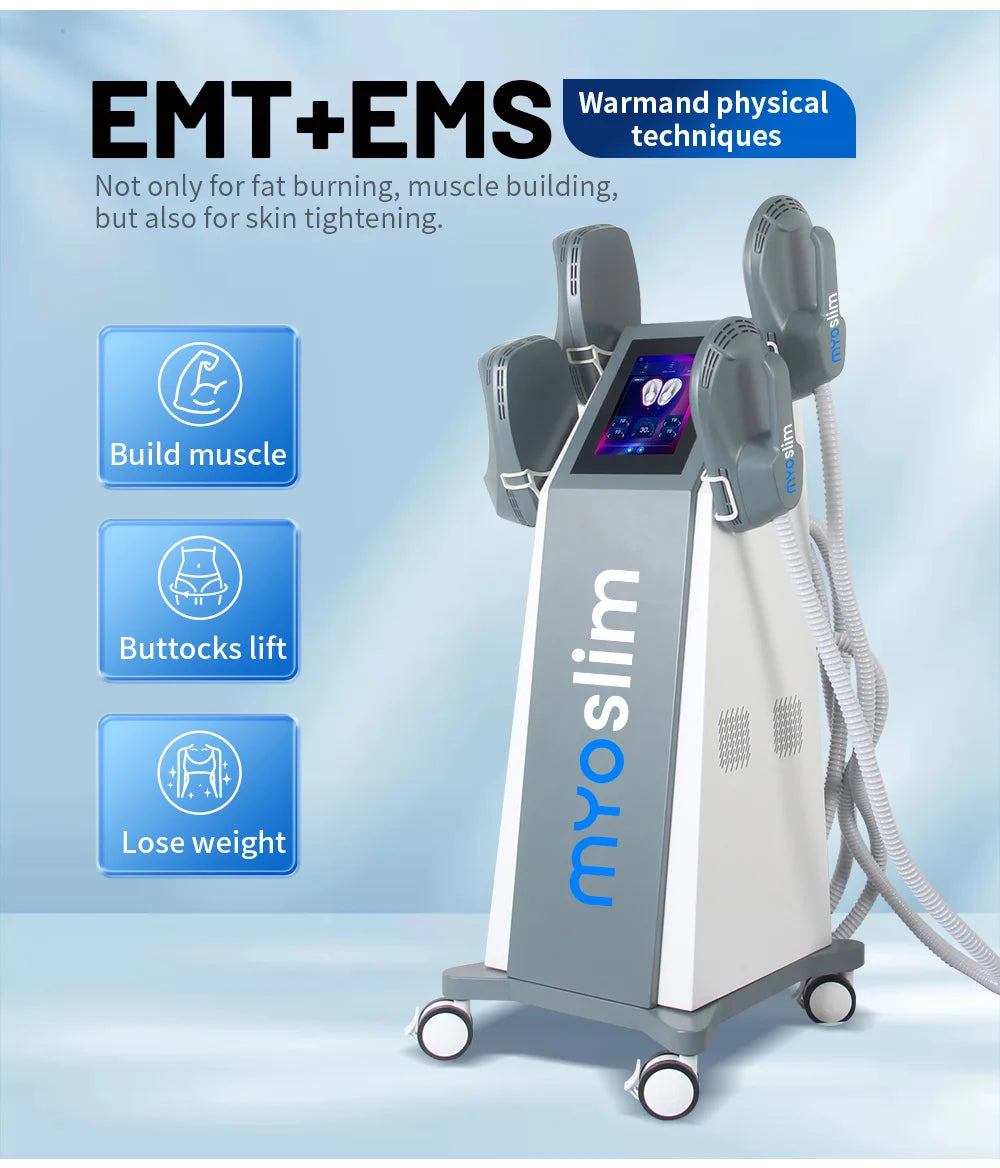 EMS Body Slimming Machine MuscleEMS Electrical Stimulation Muscle Sculpt Fat Burning Control Carving Weight Loss Machine