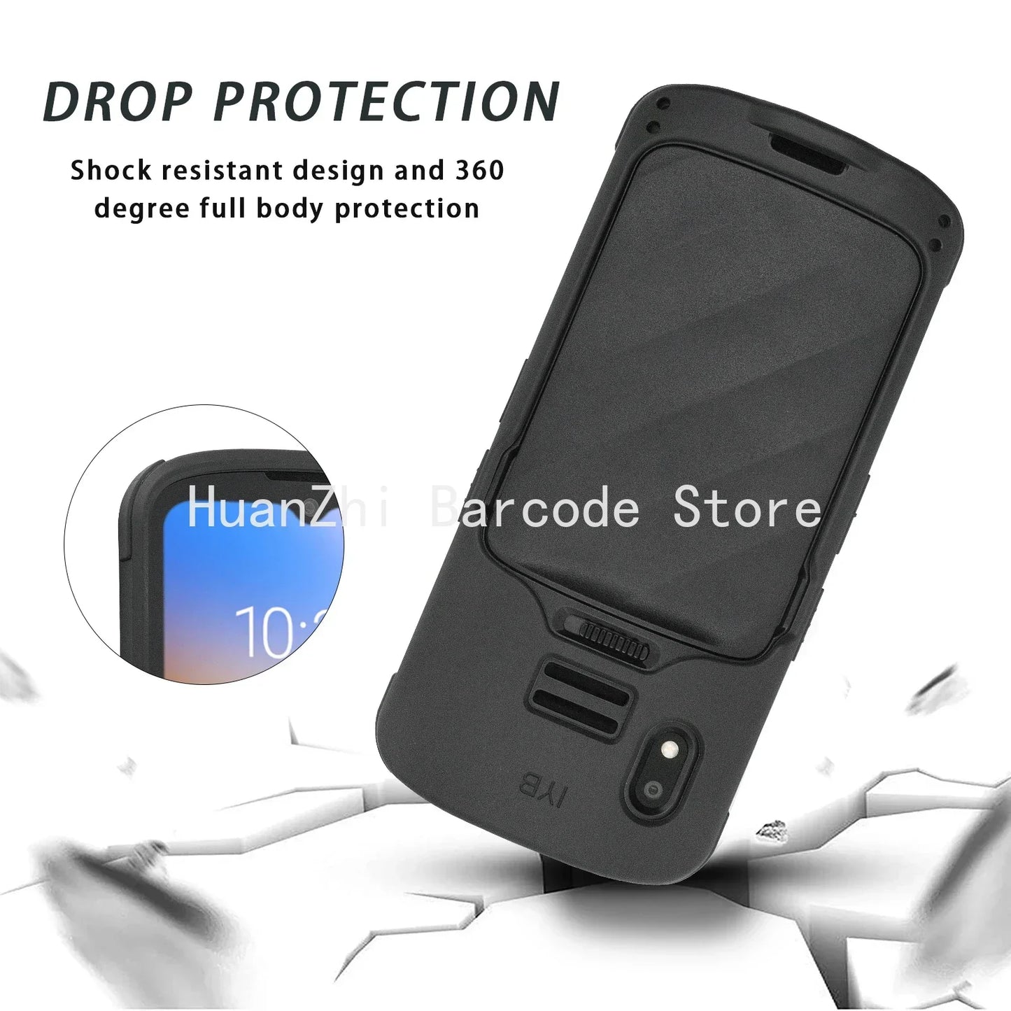 TC15 Protective Case with Hand strap for Zebra TC15 Scanner Handheld Mobile Computer, Rugged Bumper Cover