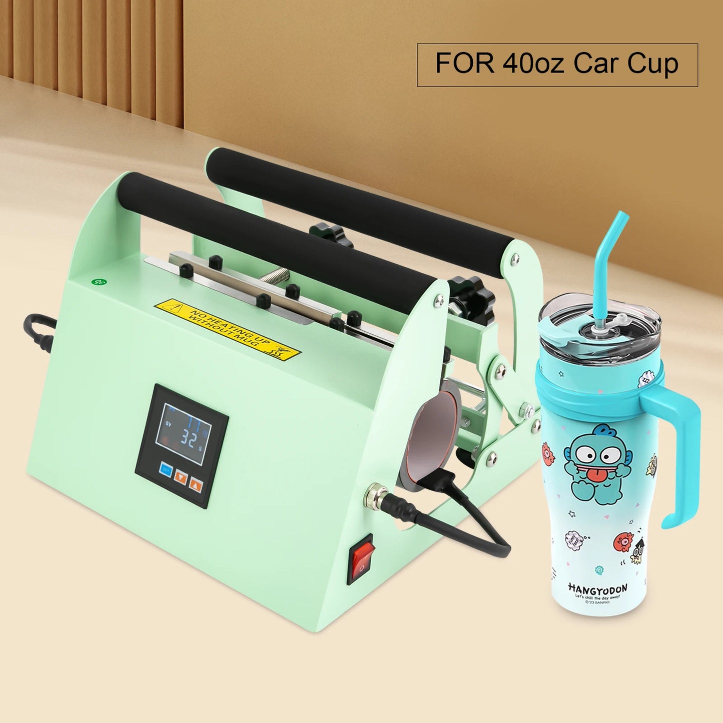 Car Cup Mug Press Heat Machine, Tumbler Heat Press, Tumbler Heat Press Machine 0-204°C 110V  500W