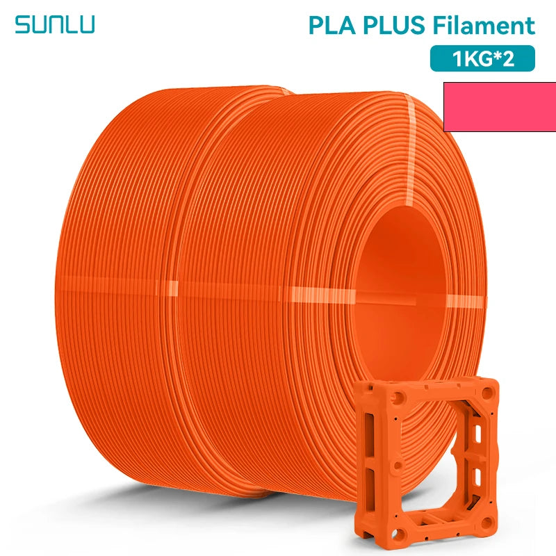 SUNLU 2KG PLA/PLA PLUS/PLA+2.0 Filament 1.75mm 1KG Without Tray 3D Printer Filament for 3D Printer& 3D Pen，Refll Filament