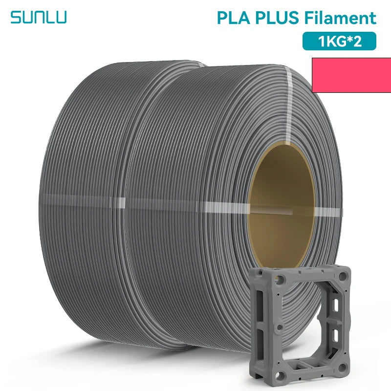 SUNLU 2KG PLA/PLA PLUS/PLA+2.0 Filament 1.75mm 1KG Without Tray 3D Printer Filament for 3D Printer& 3D Pen，Refll Filament