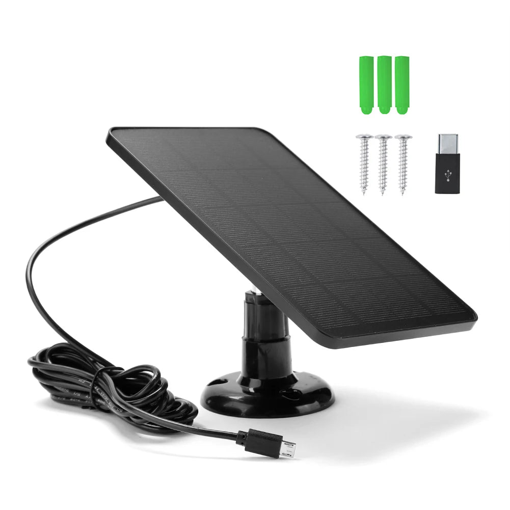 10W 5V Solar Panel 2 in 1 Charging IP65 Waterproof Solar Panel Kit Power Supply Monocrystalline High Efficiency for Lights Lamp