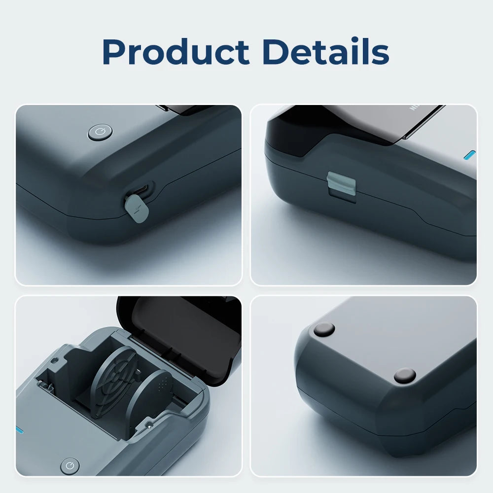 Niimbot B1 Label Maker Bluetooth Portable 2 inch Thermal Label Printer with Large Waterproof Tape for Small Business Office Home