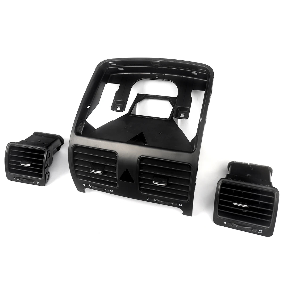 MAGICKIT Dashboard Central Air Outlet Vent Set Fit For 2004-2011 VW Jetta Golf Rabbit MK5 car air conditioner