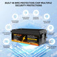 DATOUBOSS 12V 300Ah LiFePO4 Battery 3840Wh Deep Cycle Built-in BMS Max 200A Discharge for Solar Off-grid RV Marine