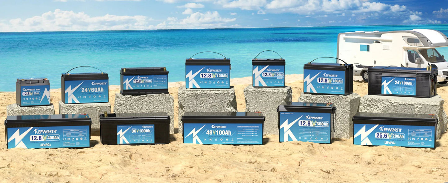 New 12V 100Ah Lithium Battery Bluetooth, Rechargeable Deep Cycle 100A Smart BMS Perfect for Solar, Boat, RV, Backups, Motorhome