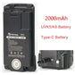 For Quansheng UV-K5 K6 Walkie Talkie Battery 2000/2600/3500mAh Type-C Charge Batterior High Capacity Radio Rechargable Battery