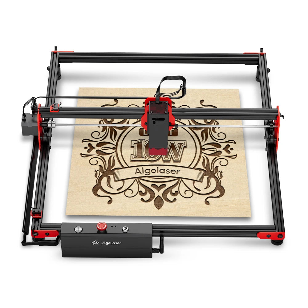 Algolaser 10W Laser Engraver DIY Kit CNC Laser Cutter Engraving Machine OPTIONAL Honeycomb Table & Extension Kit & Rotary Roller