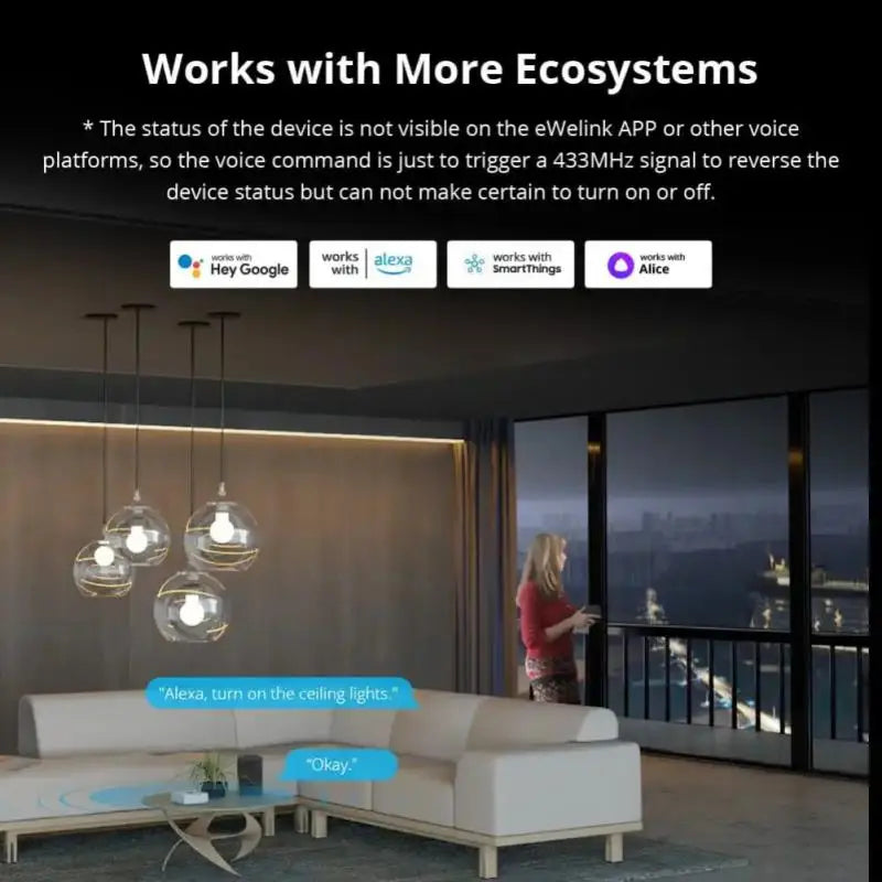 SONOFF RF Bridge R2 433MHz DW2 Door Window PIR3 Motion Sensor SONOFF RF Sensor Kit Works With eWeLink APP Google Home Alexa