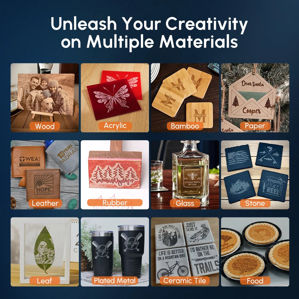 Algolaser 10W Laser Engraver DIY Kit CNC Laser Cutter Engraving Machine OPTIONAL Honeycomb Table & Extension Kit & Rotary Roller