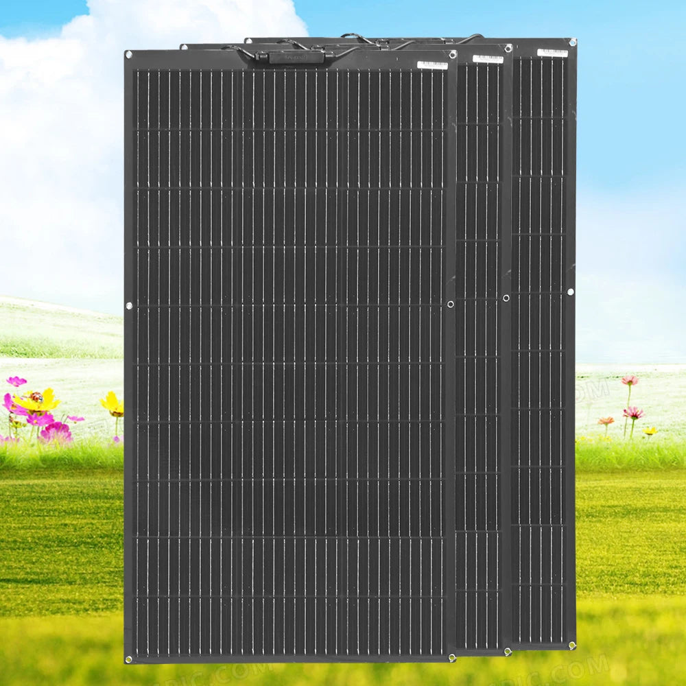WUZECK 1pcs ~10 pcs Flexible rechargeable solar panel battery 100W High Efficiency Cell (100W, 200W, 300W ,400W,500W 1000W)