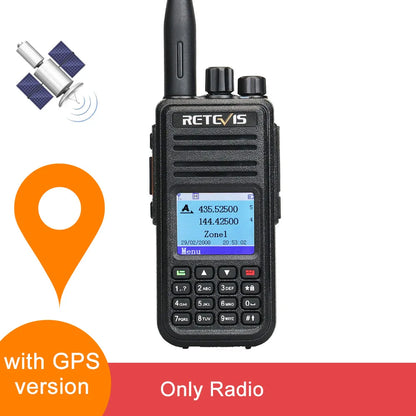 Retevis RT3S Walkie Talkie DMR Radio Uhf Vhf  Digital Amateur 5W Long Range Ham Radio Stations Walkie-Talkies Professional  GPS