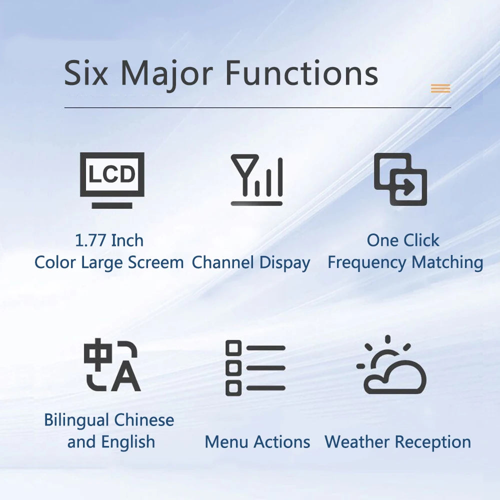 Baofeng UV-25 Air Band Walkie Talkie Wireless Copy Frequency NOAA Type-C Charger AM Long Range UHF VHF 999CH Ham Two Way Radio