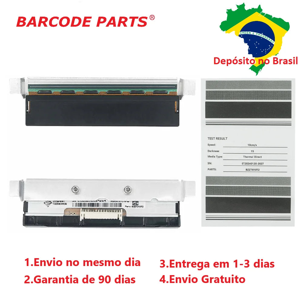 203dpi Printhead for Zebra ZT210 ZT220 ZT230 Printer，P1037974-010