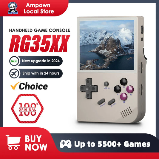 ANBERNIC RG35XX Handheld Game Console H700 Processor 3.5'' IPS Screen Linux System Retro Portable Video Console 2024 New Model