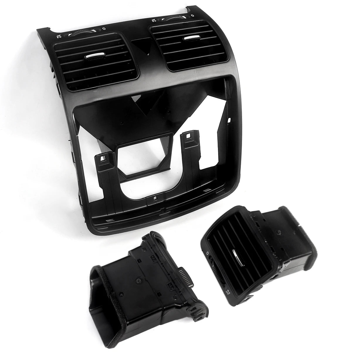 MAGICKIT Dashboard Central Air Outlet Vent Set Fit For 2004-2011 VW Jetta Golf Rabbit MK5 car air conditioner