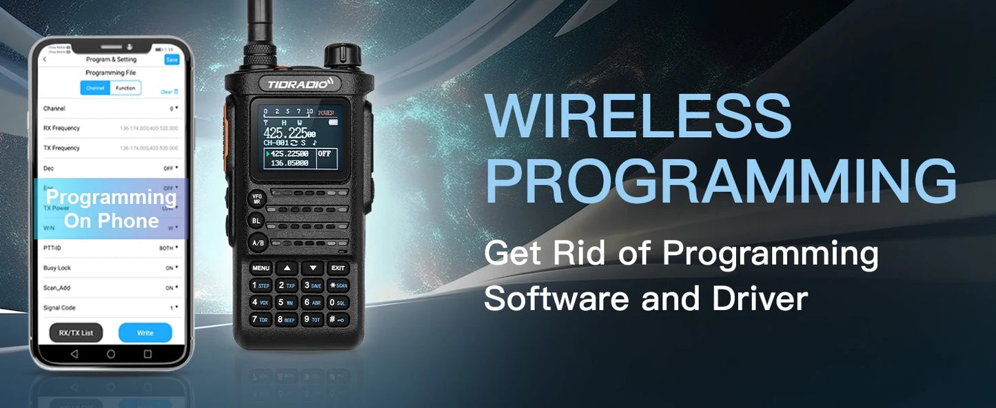 2nd Gen TIDRADIO TD-H8 10W Profession Walkie Talkie Long Range Emergency Radio Portable Two Way Radio Receiver Search Repeaters