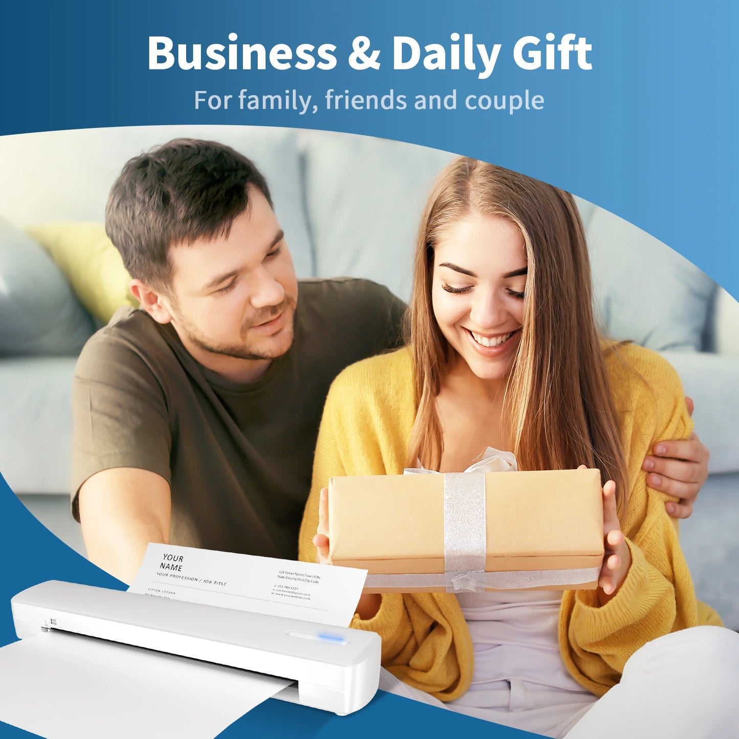 Thermal Printer Inkless Wireless A4 C80 300DPI 1500mAh BT Mobile Printing iOS/Android/Laptop For Tattoo Artists Enthusiasts