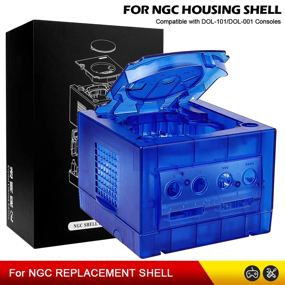 7 COLOR Transparent Box Replacement Case For Gamecube Housing Shell Case For NGC Retro Video Game Console DOL-101/DOL-001 Access