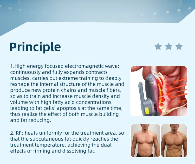 EMS Body Slimming Machine MuscleEMS Electrical Stimulation Muscle Sculpt Fat Burning Control Carving Weight Loss Machine