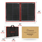 Dokio 18V 100W Portable Foldable Solar Panel with 12V Controller Kit for Family Camping Trips