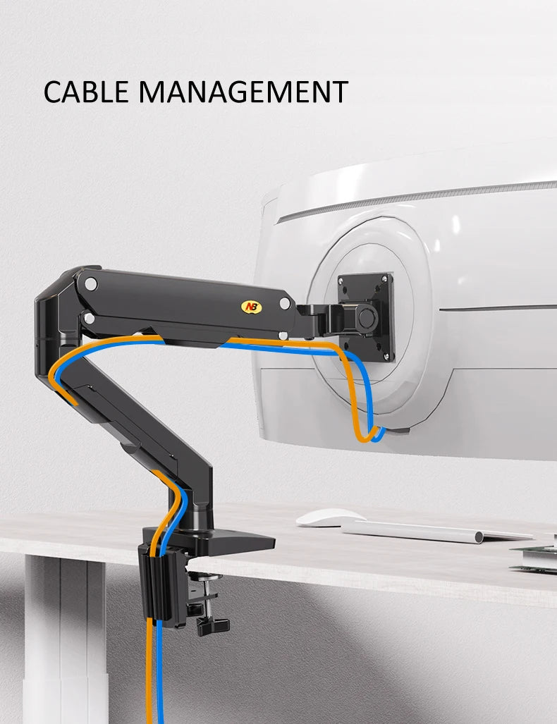 NB G50 mechanical Spring 27"-45" 42" big Screen Monitor Desktop Holder 360 Rotate 5-16kg ultra wide flat screen arc screen USB